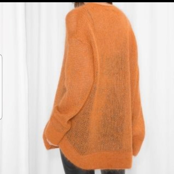 & other stories oversized mohair orange sweater NWOT! - Picture 15 of 15